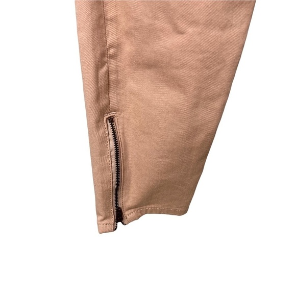 Boden Zip Ankle Skimmer Jeans Size 8 Long Pink Peach WC145 - Picture 7 of 8